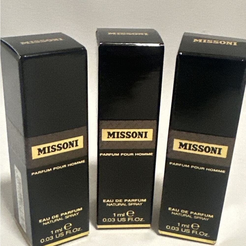 Missoni Parfum Pour Homme - Black 1ml, 3pack
